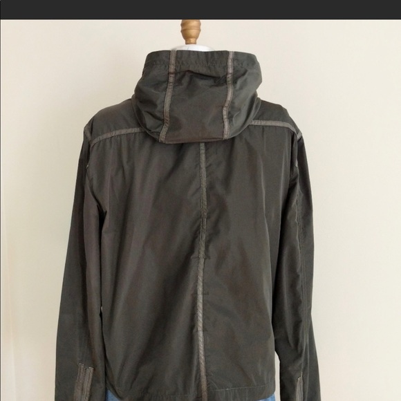 John Varvatos Dark Olive Green Nylon Jacket Size L - Picture 2 of 5